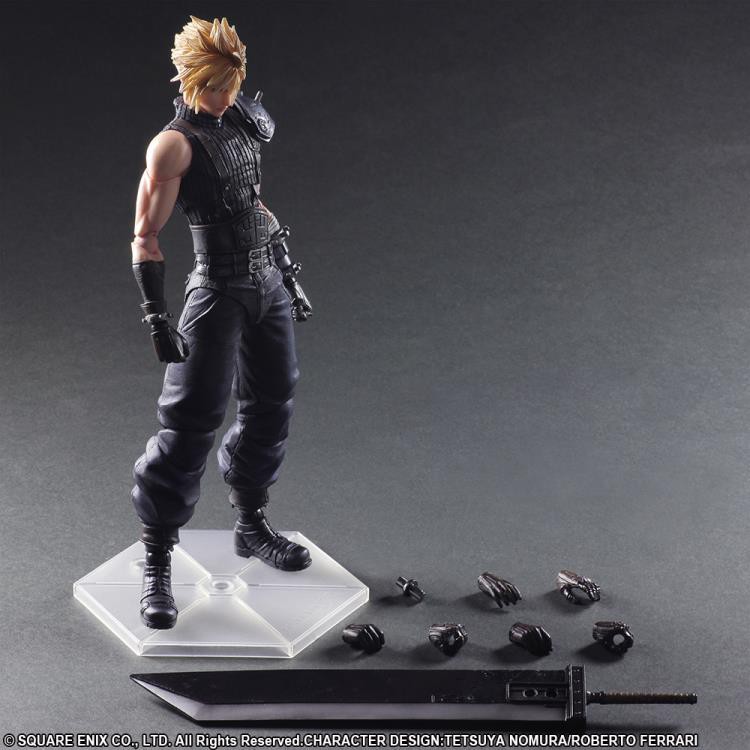 CAO 26 CM 🌟GIÁ SIÊU RẺ 🌟MÔ HÌNH PLAY ARTS KAI CLOUD STRIFE VER 2 FINAL FANTASY 7 REMAKE MÔ HÌNH NHÂN VẬT