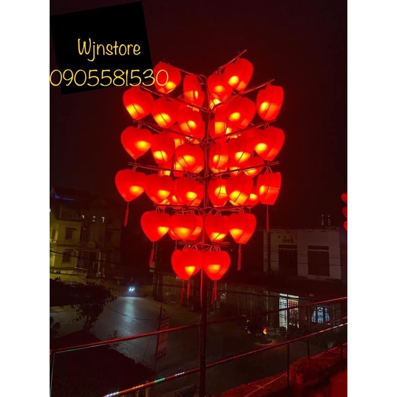 Đèn lồng trái tim CÓ SẴN  10=sỉ ib zl0905581530