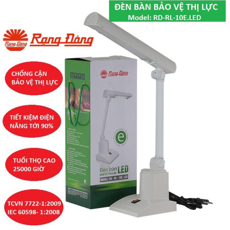 Đèn Học Để Bàn Chống Cận LED Rạng Đông RD-10 – [Bảo Hành 12 Tháng]