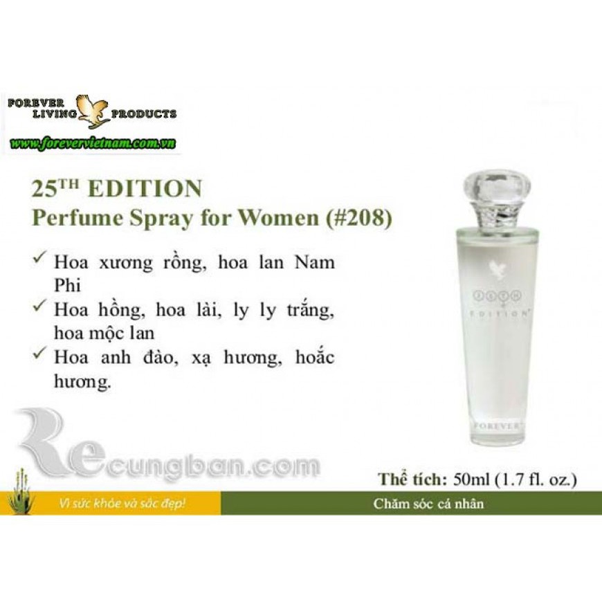 [FREE SHIP] Nước Hoa Nữ 25TH Edition Perfume Spray for Women 208 - Xuất xứ USA