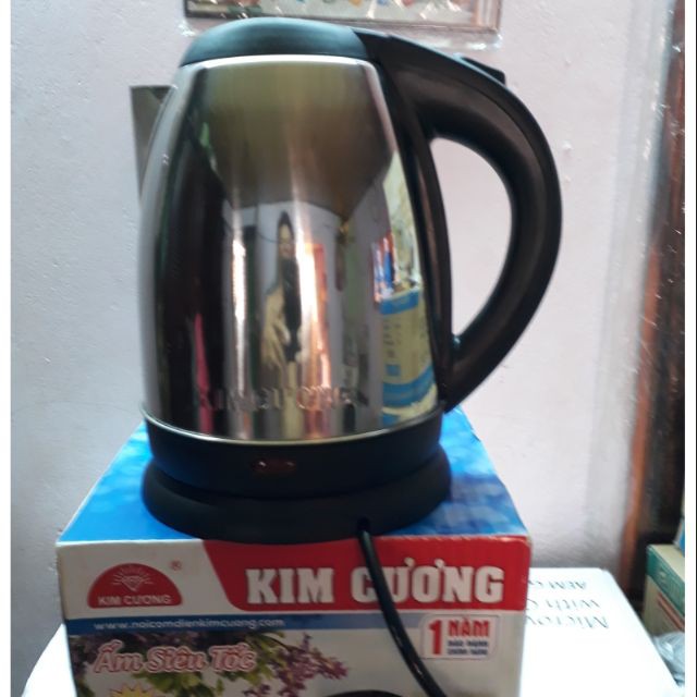 Ấm siêu tốc inox kim cương 2l