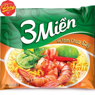 Mì 3 miền tôm chua cay 65g