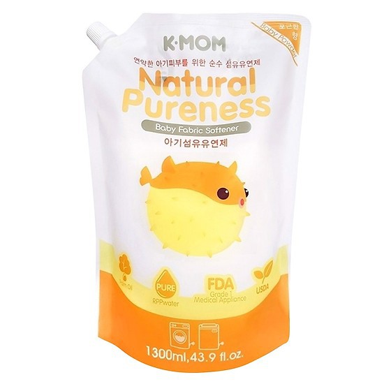Nước xả vải hữu cơ K-Mom Hàn Quốc dạng can 1700ml