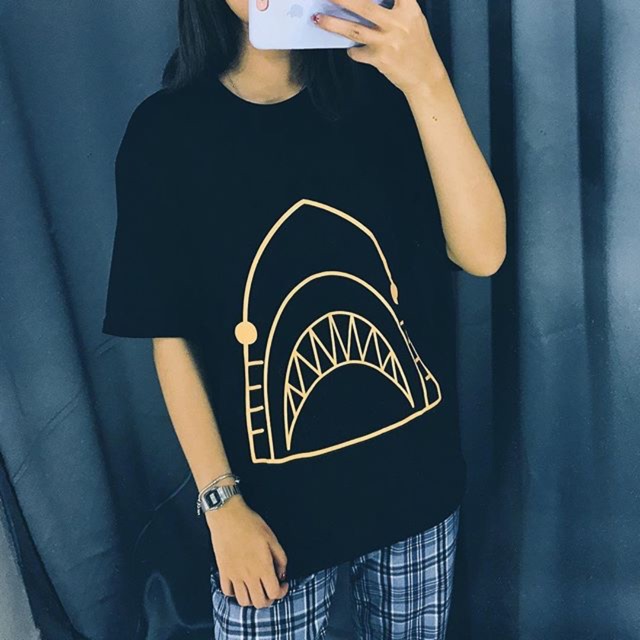 Áo phông shark 2 mặt
