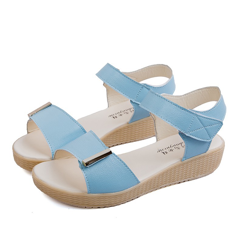 IELGY Giày sandal nữ đế xuồng