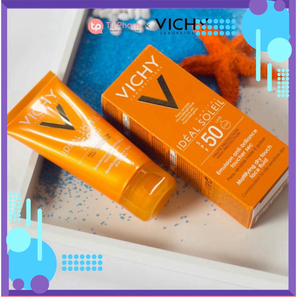 [FREESHIP_Sale khô máu] Kem Chống Nắng Vichy SPF 50 Ideal Soleil 50ml