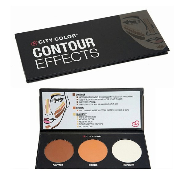 PHẤN TẠO KHỐI 3 Ô CITY COLOR CONTOUR EFFECTS PALETTE