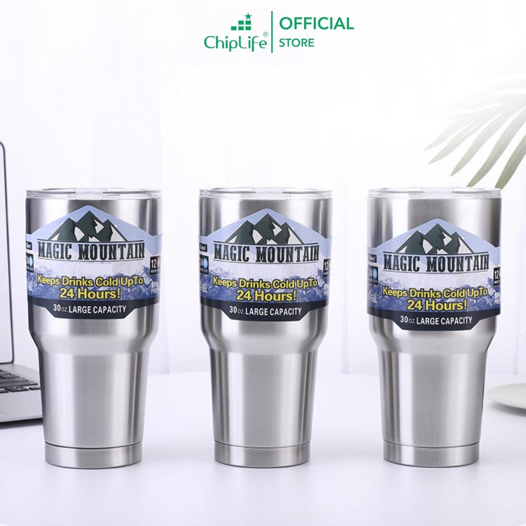 Ly Giữ Nhiệt CHIPLIFE Inox 304 LT900 dung tích 600ml - 900ml| An toàn sức khỏe