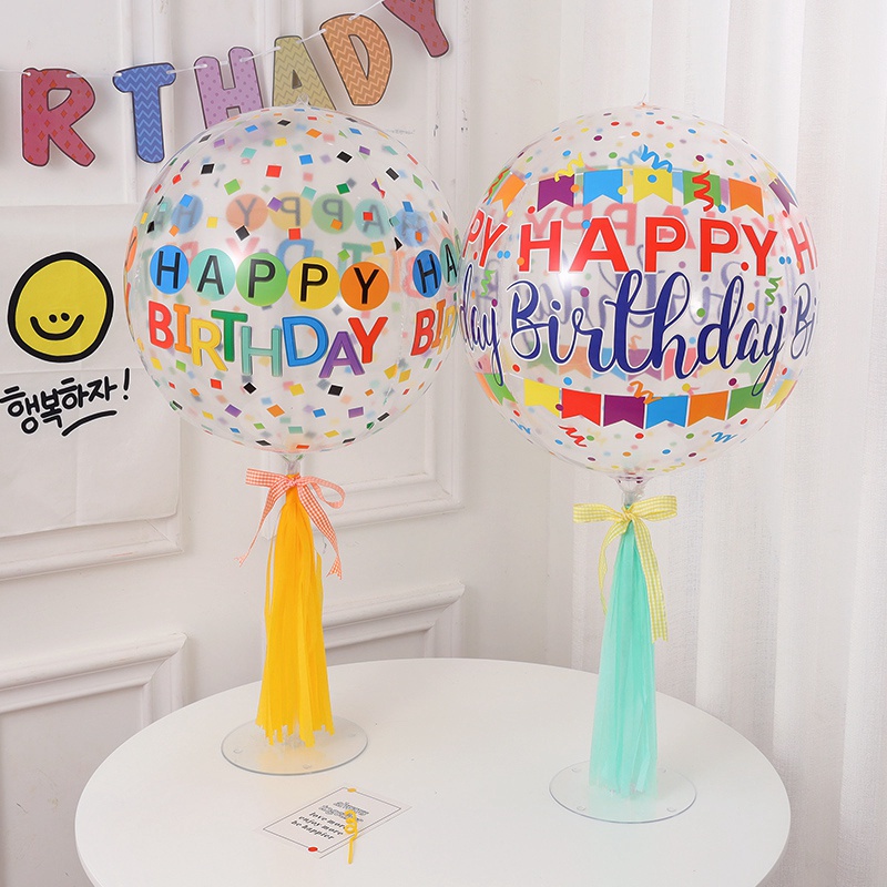 Bong Bóng Nhiều Màu Sắc 4D 22 Inch Trang Trí Tiệc Sinh Nhật