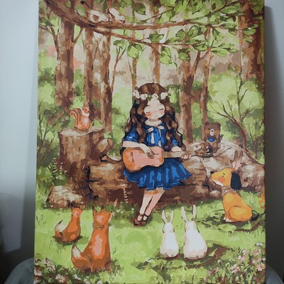 Tranh Số Hoá Tự Tô Cô Gái 40x50cm DIY Painting By Number Pictures ORDER