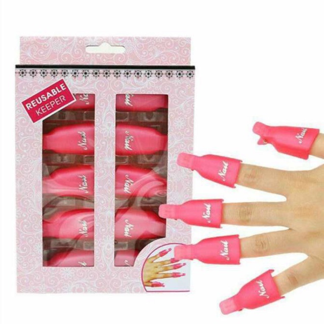 Kẹp ủ tháo gel tay chân  nhỏ gọn , siêu sịn chất nhựa tiện lợi , chuyên dụng cho thợ nail , Màu sắc đa dạng.