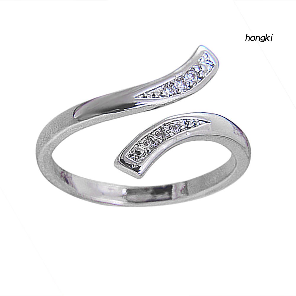 Nhẫn Mạ Bạc 925 Đính Đá Thời Trang Cho Nữ