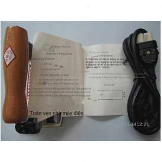 GBàn ủi điện đôi pha lê kiểu cũ có tay nắm sắt v lỗ 500W gắn tấm thép không gỉ