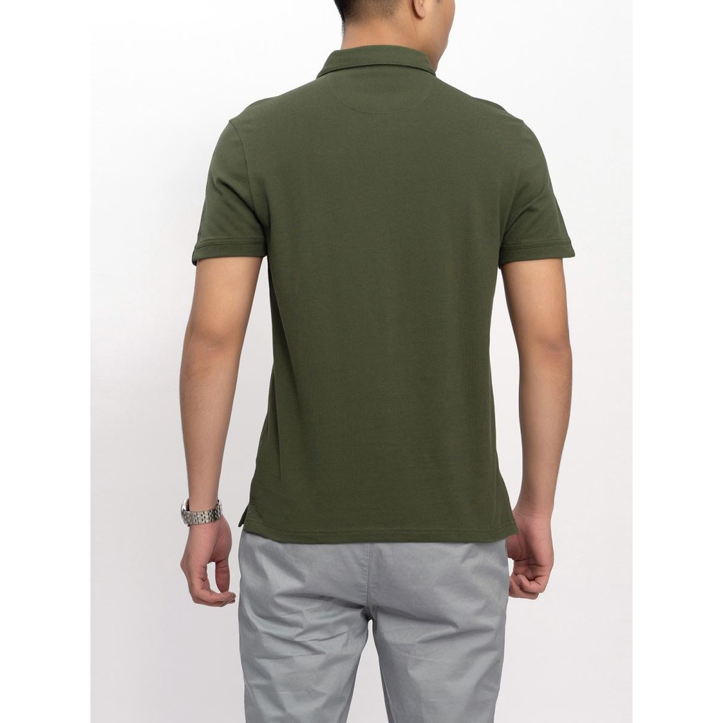 XẢ KHO CHỈ CÒN S  Áo Polo Aristino APS011s8 Màu Xanh Rêu-Slim