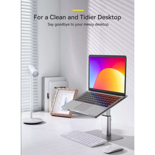 Giá đỡ Laptop Baseus Chân Đế Điều Chỉnh Chiều Cao Thoải Mái Hợp Kim Nhôm Cao Cấp Cho Laptop, Macbook, Máy Tính Bảng...