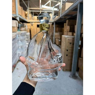 Vỏ chai thủy tinh xo thuyền 500ml