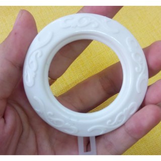 Bộ 10 khoen nhựa ô rê may rèm cửa màu trắng