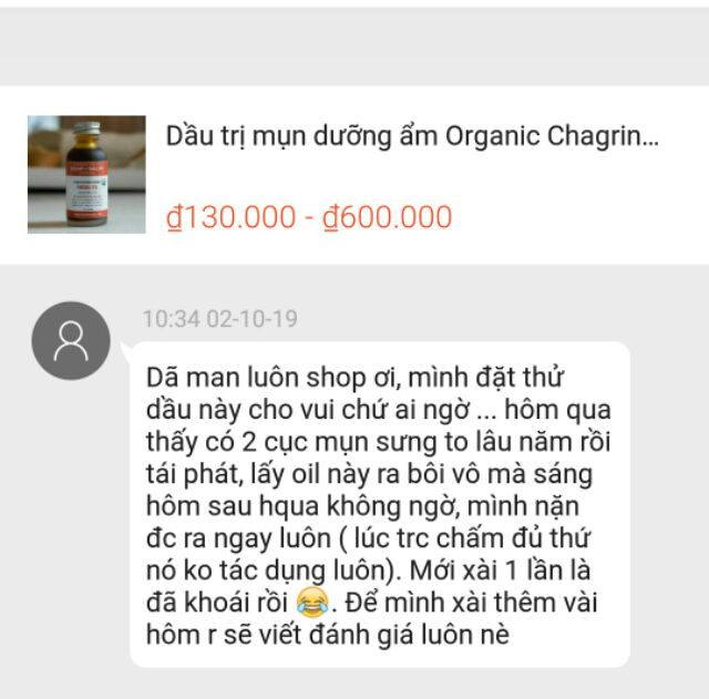 Dầu giảm mụn dưỡng ẩm Organic Chagrin Valley Seabuckthorn Tamanu Facial Oil