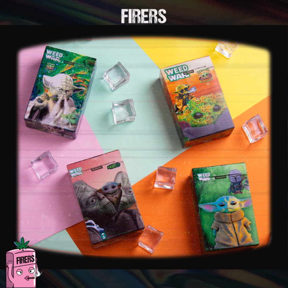 [Kèm sticker] Hộp đựng thuốc lá Weed War