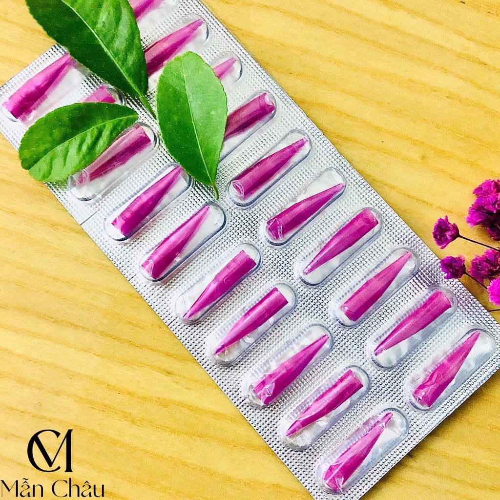 Ngòi Vỉ Shark Hồng - Trắng  (1 vỉ 20 cái)