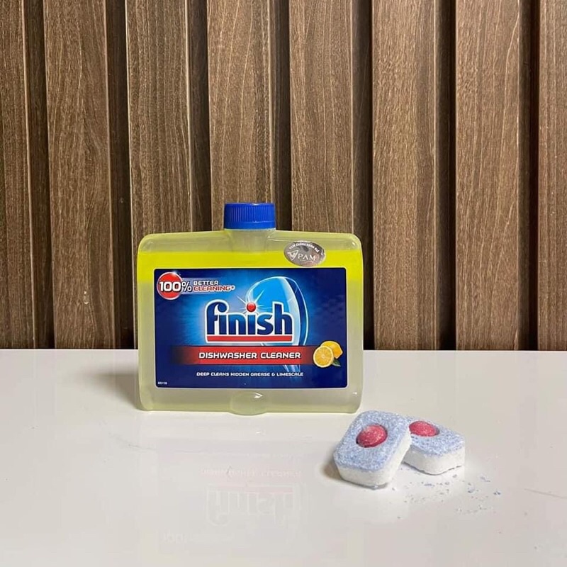 vệ sinh máy rửa bát-finish 250ml làm sạch máy