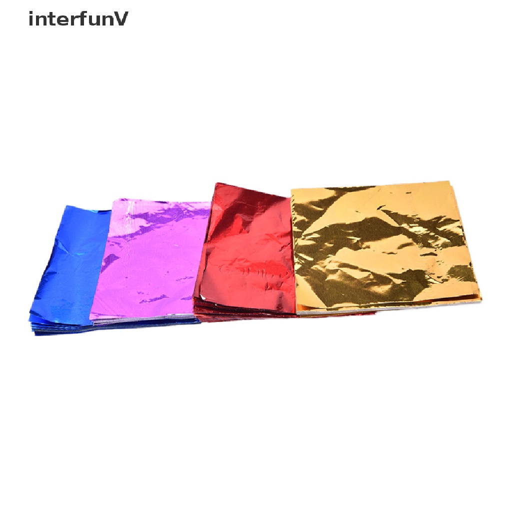 [InterfunV] Set 100 Giấy Gói Kẹo Sô Cô La Hình Vuông 8x8 Mới