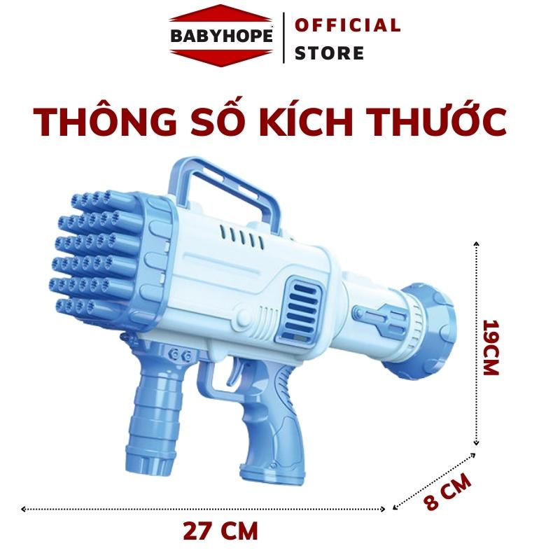 Súng Bắn Bong Bóng 32 Nòng Siêu Mạnh, (Tặng Pin, Nước)