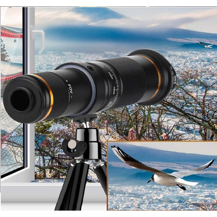 Ống Kính Kẹp Điện Thoại Zoom 20X / 30X / 38X