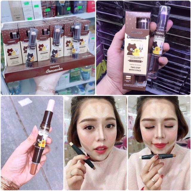 Bút Thanh che khuyết điểm + tạo khối 2 đầu