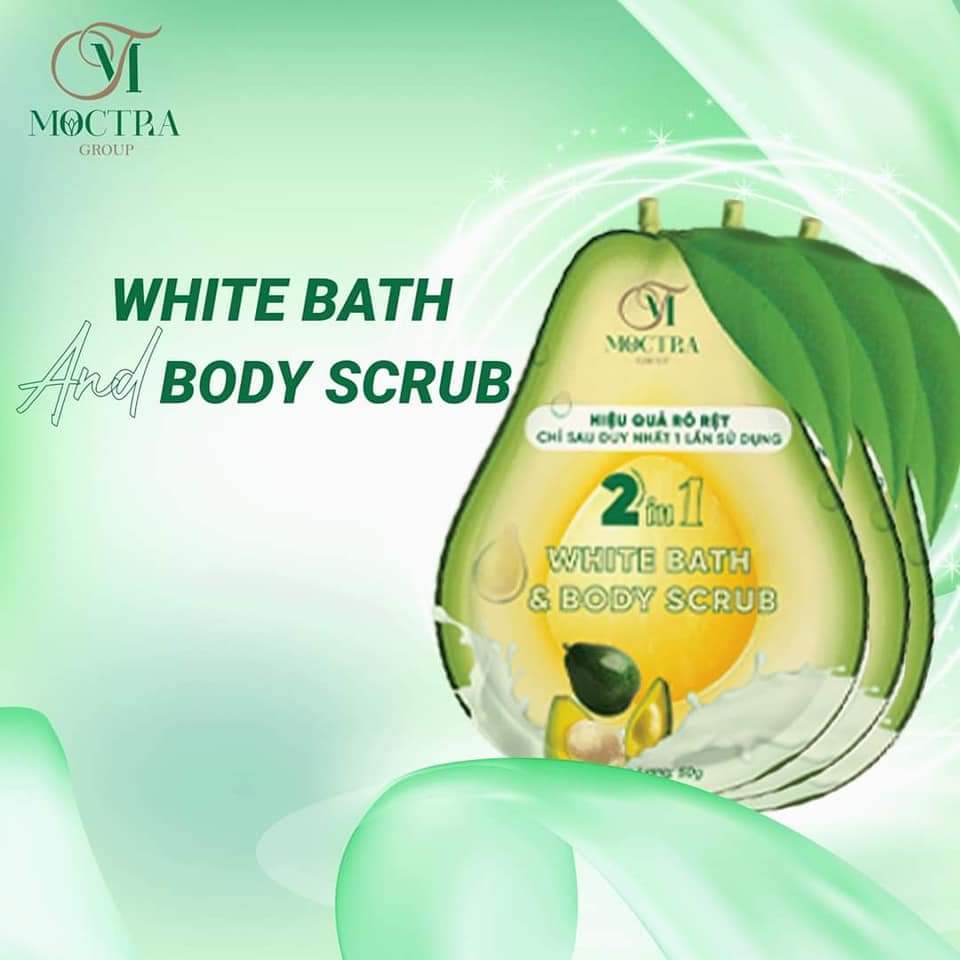 Tắm trắng body trái bơ+ tắm 1 lần là trắng+da sáng, min màng
