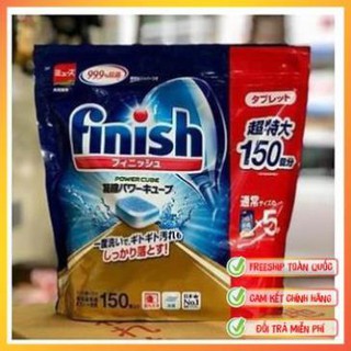 Viên rửa bát finish nhật bản túi 150 viên | viên rửa chén chuyên dụng cho máy rửa chén finish
