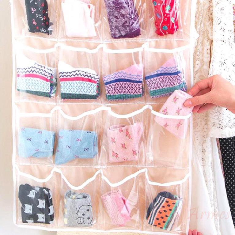 Túi Treo Đồ, Tất, Vớ Đa Năng 16 Ngăn Tiện Lợi