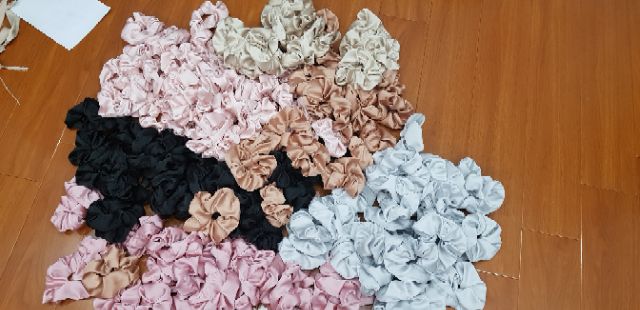 combo 2 Dây Scrunchies bóng random màu