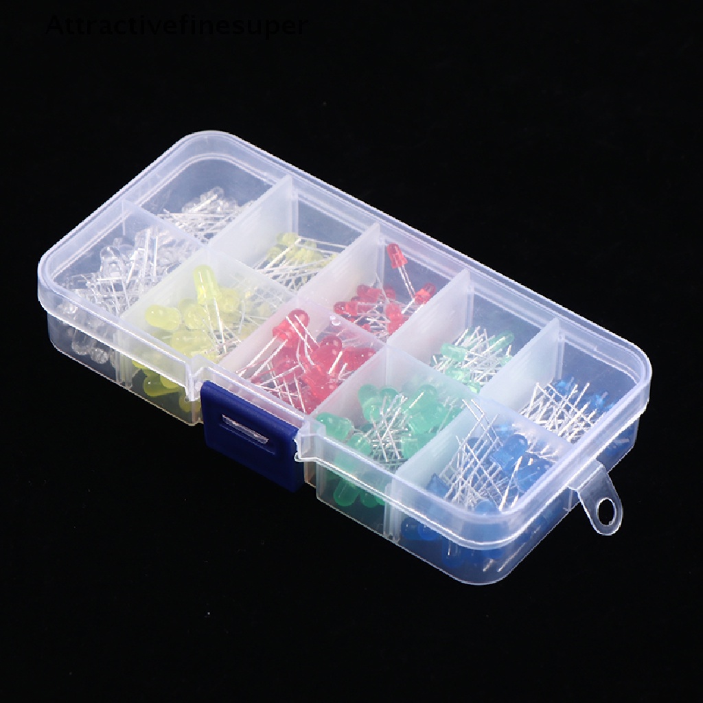 Set 200 Đèn LED Diode Nhiều Màu Sắc 3V 20mA 3mm