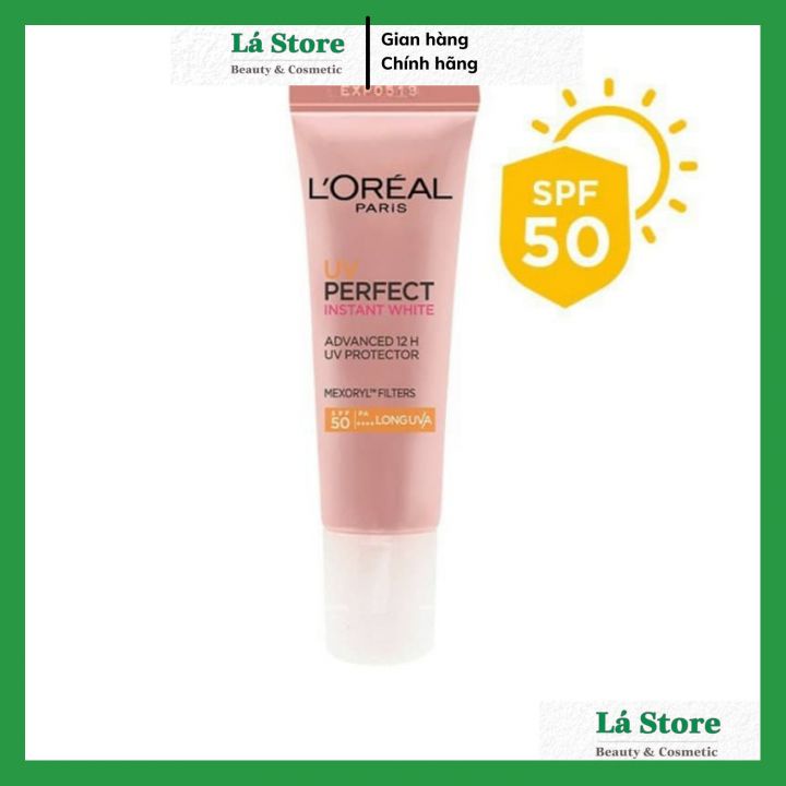 CHÍNH HÃNG - Kem Chống Nắng Bảo Vệ Da LOreal Paris - L'Oreal Paris UV Perfect SPF50+ PA++++ 15ml