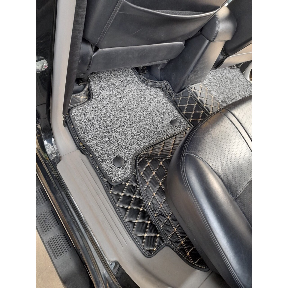 Thảm lót sàn ô tô 6D Mitsubishi Pajero Sport 2008-2021 chống nước, không mùi, phủ kín 90% sàn xe
