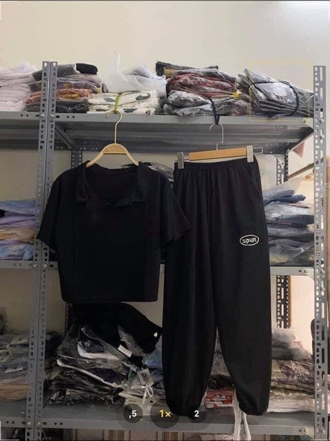 Sét quần PUN + áo cổ bẻ