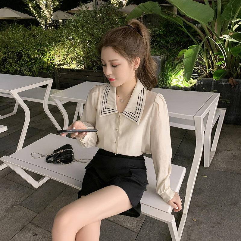 Bộ áo sơ mi + áo khoác sát nách phong cách Hàn Quốc thanh lịch (có bán lẻ) | BigBuy360 - bigbuy360.vn