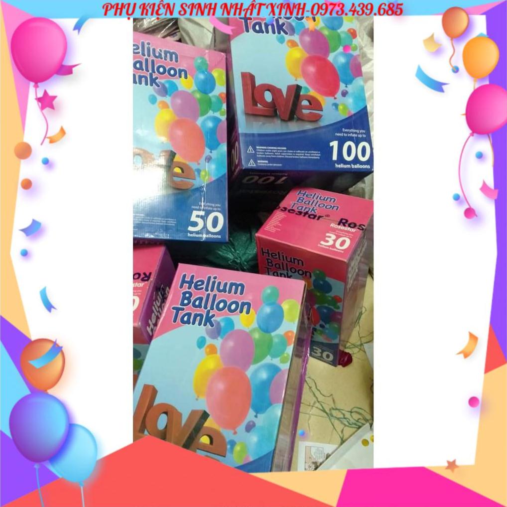 Free ship (Sỉ siêu rẻ) Bình Khí Heli 100 Bơm Bóng Bay 100 bóng Loại 45 lít (bơm được 100 quả loại 10 inch)