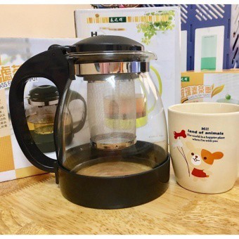 Ấm pha trà, Bình lọc trà 1,3l Bình trà có lưới lọc Ấm pha cafe