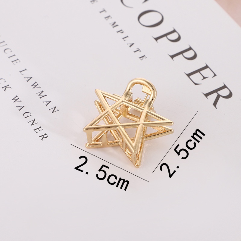 Set 8 Kẹp tóc càng cua loại nhỏ Hàn Quốc (MÀU VÀNG)