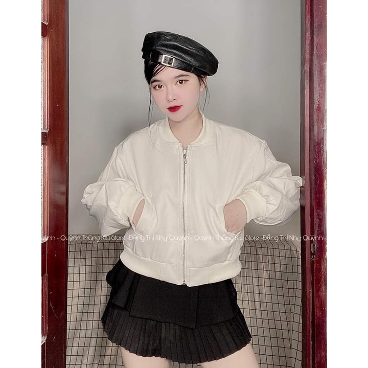 Áo Khoác Gió Nữ Form Rộng Croptop AK33