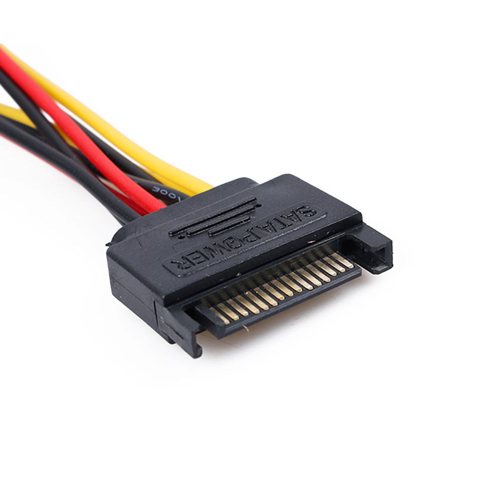 Dây cáp chia nguồn SATA từ 1 đầu đực sang 2 đầu cái