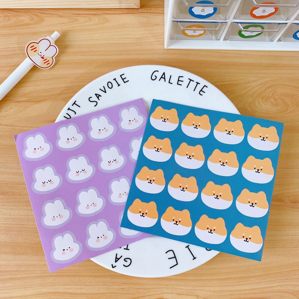 Set sticker hoạ tiết hoạt hình đáng yêu nhiều mẫu