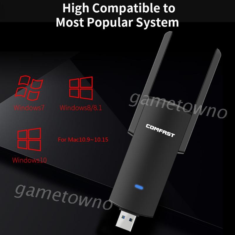 USB thu sóng Wifi băng tần kép 1300Mbps tiện lợi