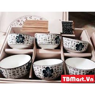 Gia sốc bộ bát nhật 6 bát 6 đũa