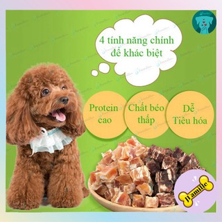 Viên Bò Gà Bông Tuyết, Thức Ăn Cho Chó Mèo, Đồ Ăn Vặt, Petsnack Dinh Dưỡng 100gr - JF03