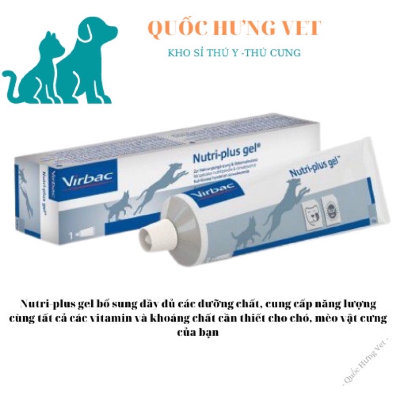 1 hộp Nutri plus Gel - dinh dưỡng cao cấp cho chó mèo yếu và còi cọc-Quốc Hưng vet