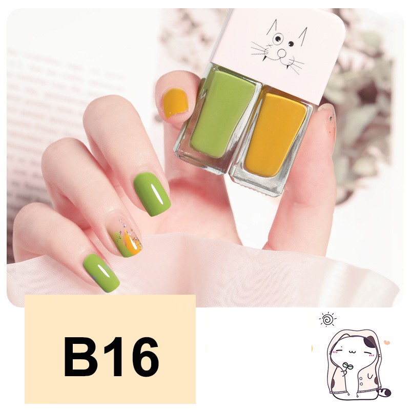 [Tuyển sỉ] Full Set 2 Chai Sơn Móng Tay Nhũ + Lì Fairy's Gift 2*6ML Mầu B16 - B30