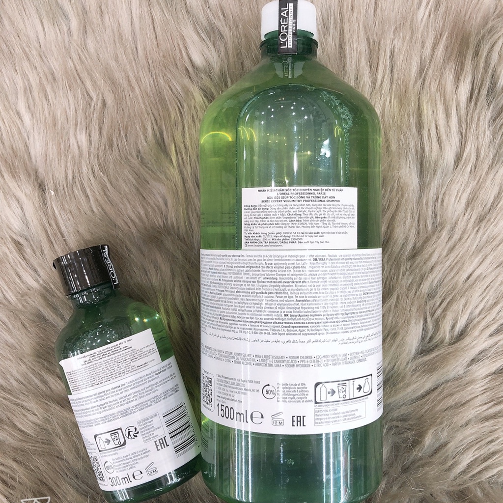 Dầu gội nâng phồng và tạo độ bồng bềnh cho tóc uốn hoặc tóc mỏng Volumetry LOreal